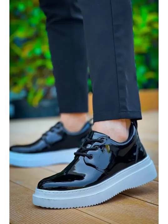 Kb-x3 Kuback Siyah Rugan Bağcıklı Günlük Erkek Ayakkabı Kb-x3 Kuback Siyah Rugan Bağcıklı Günlük Erkek Ayakkabı