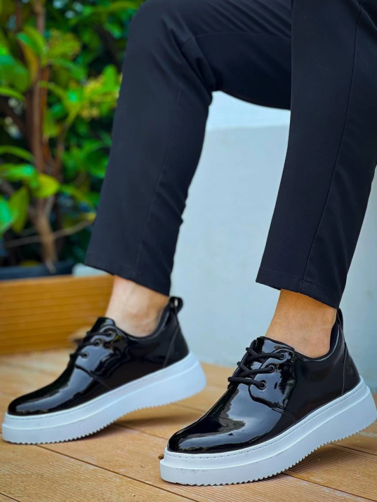 KB-X3  Kuback Siyah Rugan  Bağcıklı  Günlük Erkek  Ayakkabı KB-X3  Kuback Siyah Rugan  Bağcıklı  Günlük Erkek  Ayakkabı