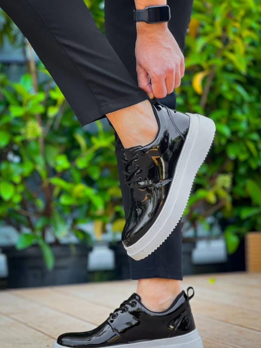 KB-X3  Kuback Siyah Rugan  Bağcıklı  Günlük Erkek  Ayakkabı KB-X3  Kuback Siyah Rugan  Bağcıklı  Günlük Erkek  Ayakkabı