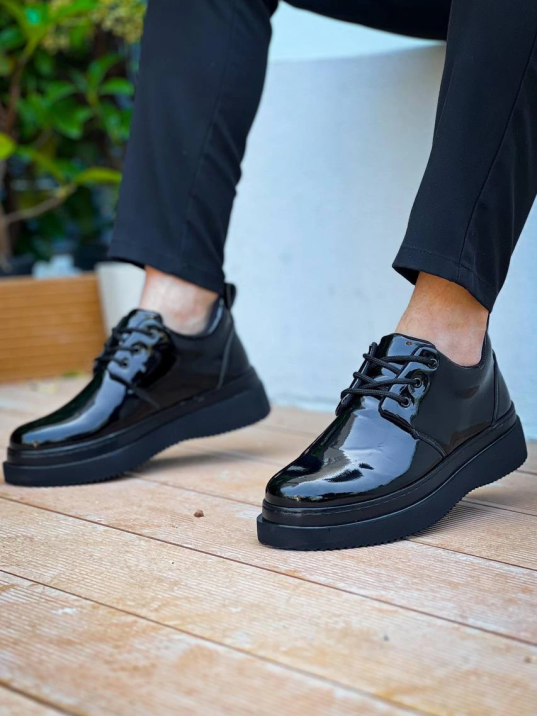 KB-X3  Kuback  Siyah Rugan Siyah Taban  Bağcıklı  Günlük Erkek  Ayakkabı KB-X3  Kuback  Siyah Rugan Siyah Taban  Bağcıklı  Günlük Erkek  Ayakkabı