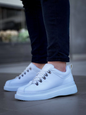 KB-X4  Kuback BEYAZ CİLT Yüksek Taban Bağcıklı Günlük Erkek Ayakkabı KB-X4  Kuback BEYAZ CİLT Yüksek Taban Bağcıklı Günlük Erkek Ayakkabı