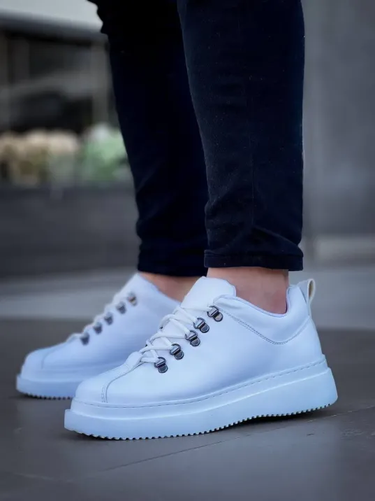 Kb-x4 Kuback Beyaz Cilt Yüksek Taban Bağcıklı Günlük Erkek Ayakkabı Kb-x4 Kuback Beyaz Cilt Yüksek Taban Bağcıklı Günlük Erkek Ayakkabı