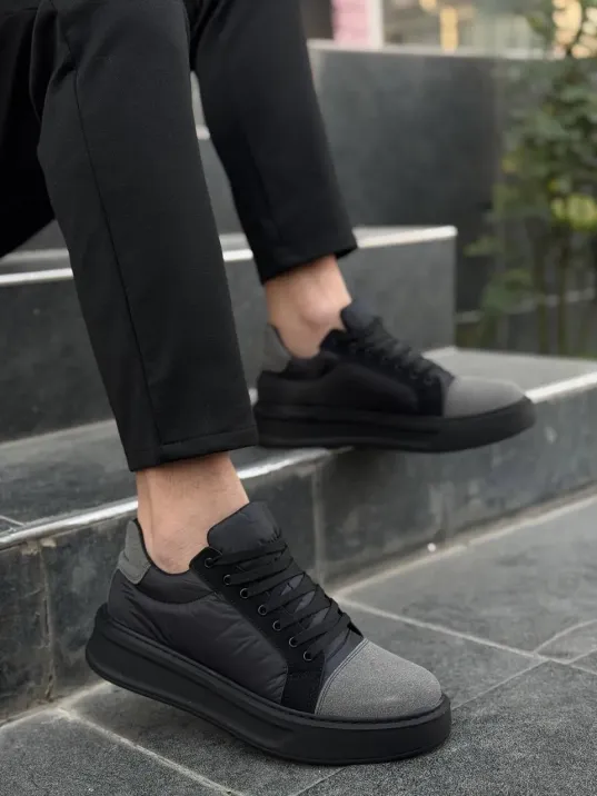 Kb-x46 Kuback Siyah Gri Yüksek Siyah Taban Günlük Spor Ayakkabı Kb-x46 Kuback Siyah Gri Yüksek Siyah Taban Günlük Spor Ayakkabı