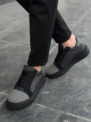 Kb-x46 Kuback Siyah Gri Yüksek Siyah Taban Günlük Spor Ayakkabı Kb-x46 Kuback Siyah Gri Yüksek Siyah Taban Günlük Spor Ayakkabı