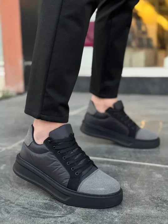 Kb-x46 Kuback Siyah Gri Yüksek Siyah Taban Günlük Spor Ayakkabı Kb-x46 Kuback Siyah Gri Yüksek Siyah Taban Günlük Spor Ayakkabı