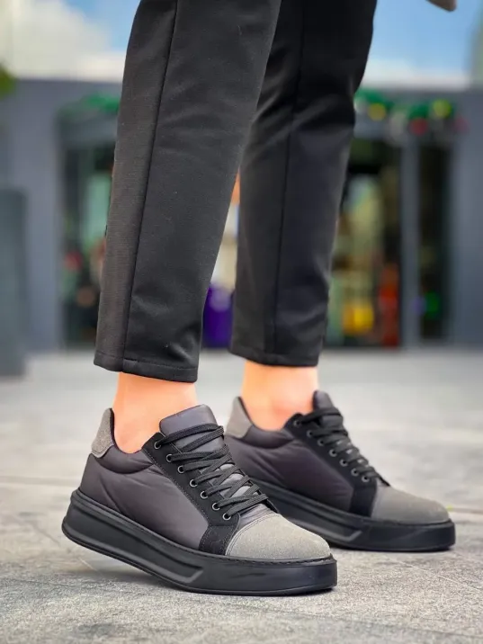 Kb-x46 Kuback Siyah Gri Yüksek Siyah Taban Günlük Spor Ayakkabı Kb-x46 Kuback Siyah Gri Yüksek Siyah Taban Günlük Spor Ayakkabı