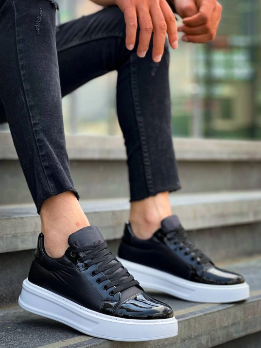 KB-X46 Kuback Siyah Rugan Bağcıklı  Günlük Erkek Ayakkabı KB-X46 Kuback Siyah Rugan Bağcıklı  Günlük Erkek Ayakkabı