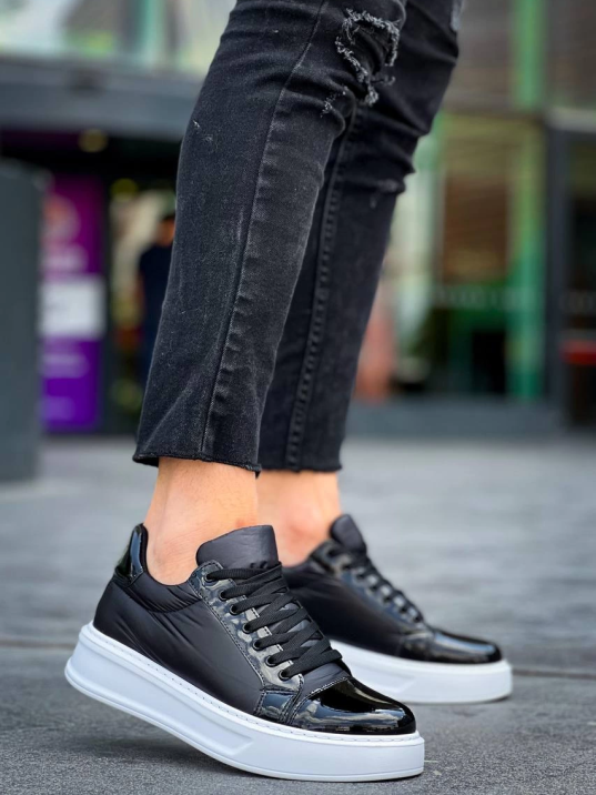 KB-X46 Kuback Siyah Rugan Bağcıklı  Günlük Erkek Ayakkabı KB-X46 Kuback Siyah Rugan Bağcıklı  Günlük Erkek Ayakkabı