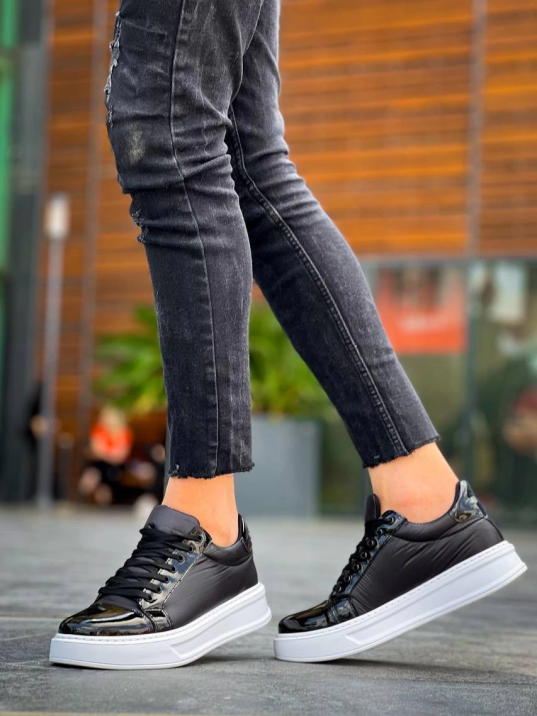 KB-X46 Kuback Siyah Rugan Bağcıklı  Günlük Erkek Ayakkabı KB-X46 Kuback Siyah Rugan Bağcıklı  Günlük Erkek Ayakkabı