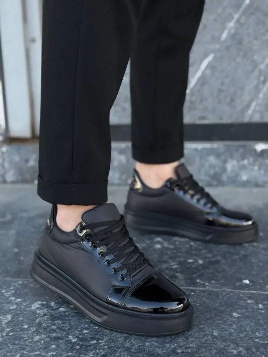 Kb-x46 Kuback Siyah Rugan Yüksek Siyah Taban Günlük Spor Ayakkabı Kb-x46 Kuback Siyah Rugan Yüksek Siyah Taban Günlük Spor Ayakkabı