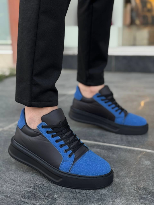 KB-X46 Kuback Siyah Sax Mavi Yüksek Siyah Taban Günlük Spor Ayakkabı KB-X46 Kuback Siyah Sax Mavi Yüksek Siyah Taban Günlük Spor Ayakkabı