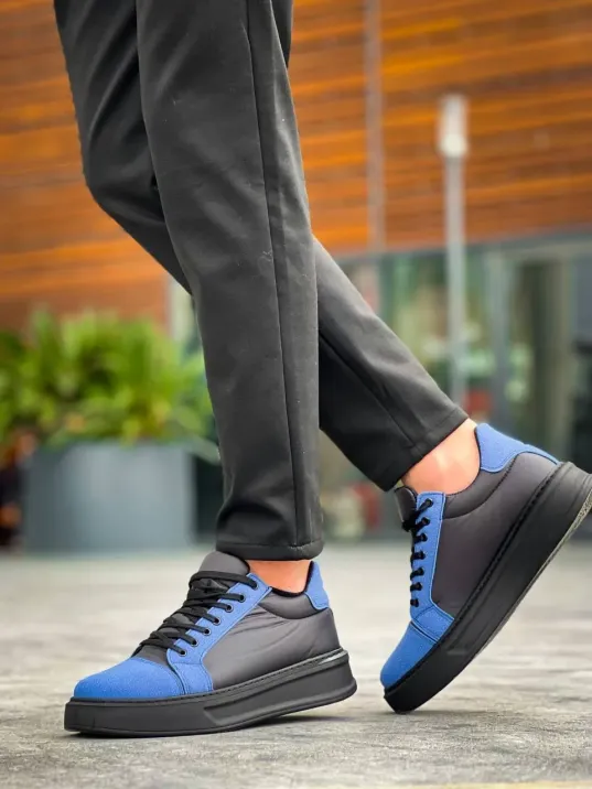 Kb-x46 Kuback Siyah Sax Mavi Yüksek Siyah Taban Günlük Spor Ayakkabı Kb-x46 Kuback Siyah Sax Mavi Yüksek Siyah Taban Günlük Spor Ayakkabı