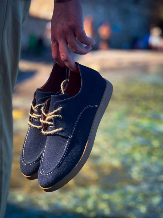 KB-X5 Kuback Lacivert  Süet Bağcıklı  Günlük Erkek Ayakkabı KB-X5 Kuback Lacivert  Süet Bağcıklı  Günlük Erkek Ayakkabı