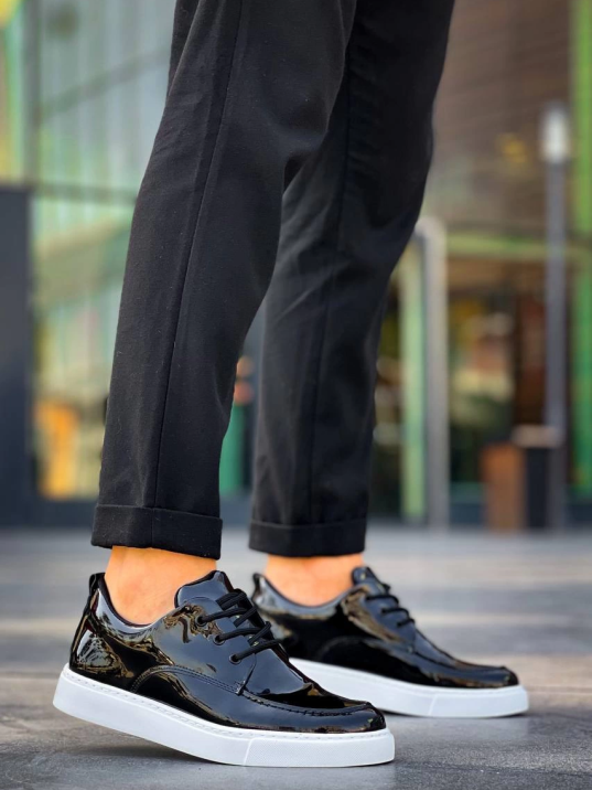 KB-X5 Kuback Siyah Rugan Günlük Erkek Ayakkabı KB-X5 Kuback Siyah Rugan Günlük Erkek Ayakkabı