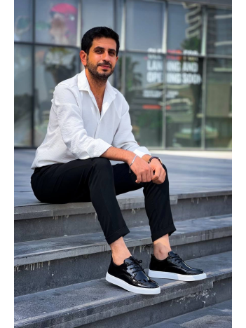 KB-X5 Kuback Siyah Rugan Günlük Erkek Ayakkabı KB-X5 Kuback Siyah Rugan Günlük Erkek Ayakkabı