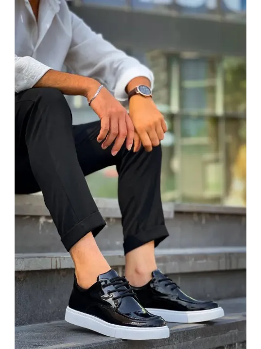 Kb-x5 Kuback Siyah Rugan Günlük Erkek Ayakkabı