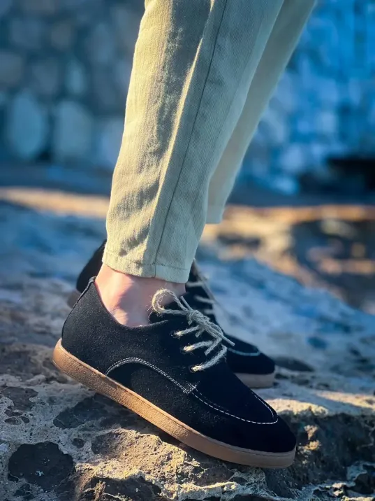 Kb-x5 Kuback Siyah Süet Bağcıklı Günlük Erkek Ayakkabı Kb-x5 Kuback Siyah Süet Bağcıklı Günlük Erkek Ayakkabı