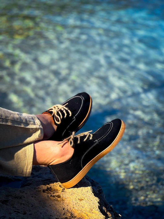 KB-X5 Kuback Siyah  Süet Bağcıklı  Günlük Erkek Ayakkabı KB-X5 Kuback Siyah  Süet Bağcıklı  Günlük Erkek Ayakkabı