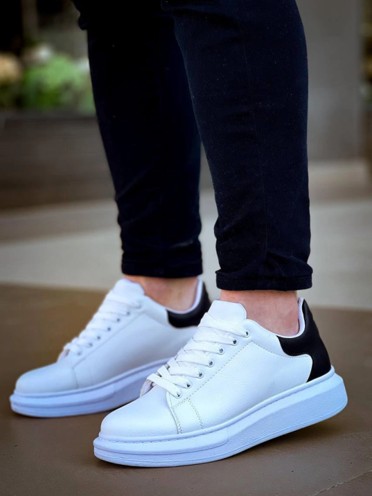 KB-X500  Kuback Bağcıklı Beyaz Siyah  Günlük Erkek Ayakkabı KB-X500  Kuback Bağcıklı Beyaz Siyah  Günlük Erkek Ayakkabı