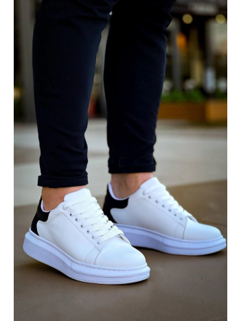 KB-X500  Kuback Bağcıklı Beyaz Siyah  Günlük Erkek Ayakkabı KB-X500  Kuback Bağcıklı Beyaz Siyah  Günlük Erkek Ayakkabı