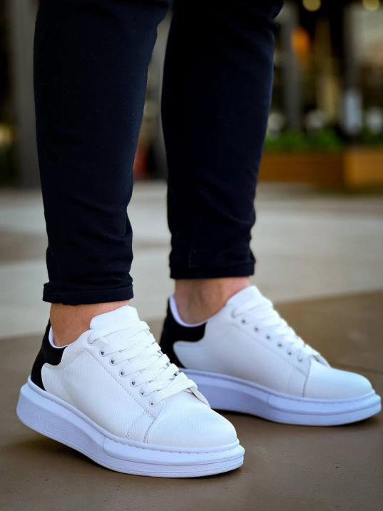 KB-X500  Kuback Bağcıklı Beyaz Siyah  Günlük Erkek Ayakkabı KB-X500  Kuback Bağcıklı Beyaz Siyah  Günlük Erkek Ayakkabı