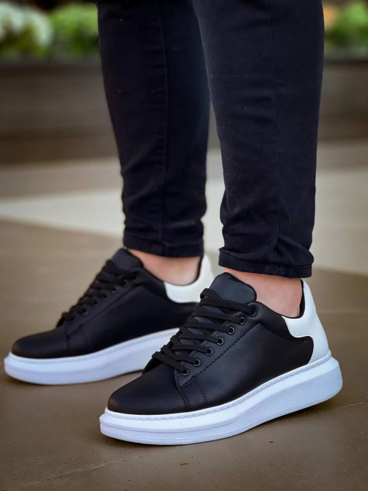 KB-X500  Kuback  Bağcıklı Siyah Beyaz  Günlük Erkek Ayakkabı KB-X500  Kuback  Bağcıklı Siyah Beyaz  Günlük Erkek Ayakkabı