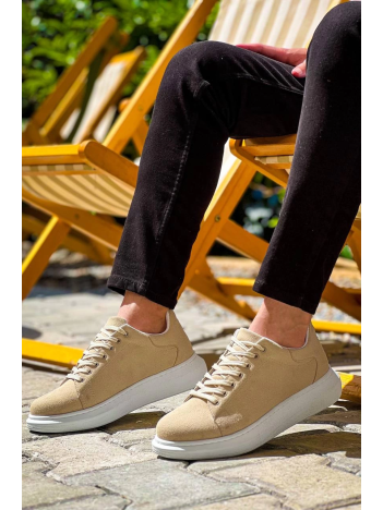 Kb-x500 Kuback Bej Süet Yüksek Taban Bağcıklı Günlük Erkek Ayakkabı Kb-x500 Kuback Bej Süet Yüksek Taban Bağcıklı Günlük Erkek Ayakkabı