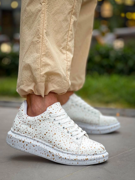 KB-X500  Kuback Beyaz Gold  Bağcıklı  Günlük Erkek  Ayakkabı KB-X500  Kuback Beyaz Gold  Bağcıklı  Günlük Erkek  Ayakkabı