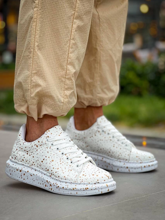 KB-X500  Kuback Beyaz Gold  Bağcıklı  Günlük Erkek  Ayakkabı KB-X500  Kuback Beyaz Gold  Bağcıklı  Günlük Erkek  Ayakkabı