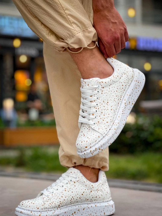 KB-X500  Kuback Beyaz Gold  Bağcıklı  Günlük Erkek  Ayakkabı KB-X500  Kuback Beyaz Gold  Bağcıklı  Günlük Erkek  Ayakkabı