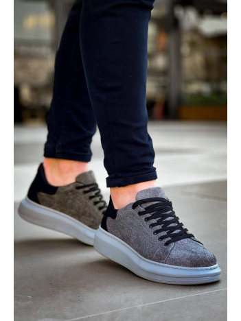 Kb-x500 Kuback Gri Siyah Süet Yüksek Taban Bağcıklı Günlük Erkek Ayakkabı Kb-x500 Kuback Gri Siyah Süet Yüksek Taban Bağcıklı Günlük Erkek Ayakkabı