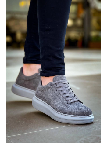 KB-X500  Kuback Gri Süet Yüksek Taban Bağcıklı Günlük Erkek Ayakkabı KB-X500  Kuback Gri Süet Yüksek Taban Bağcıklı Günlük Erkek Ayakkabı