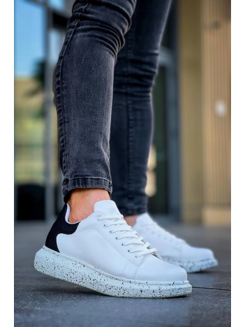 KB-X500  Kuback Beyaz Siyah  Yüksek Taban Bağcıklı Günlük Erkek Ayakkabı KB-X500  Kuback Beyaz Siyah  Yüksek Taban Bağcıklı Günlük Erkek Ayakkabı