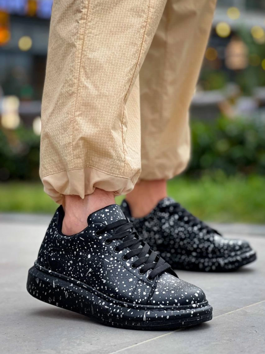 KB-X500  Kuback Siyah Silwer  Bağcıklı  Günlük Erkek  Ayakkabı KB-X500  Kuback Siyah Silwer  Bağcıklı  Günlük Erkek  Ayakkabı