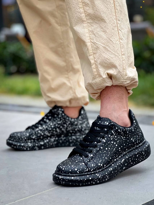 KB-X500  Kuback Siyah Silwer  Bağcıklı  Günlük Erkek  Ayakkabı KB-X500  Kuback Siyah Silwer  Bağcıklı  Günlük Erkek  Ayakkabı