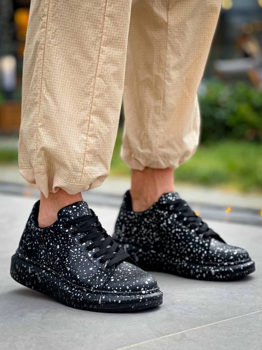 KB-X500  Kuback Siyah Silwer  Bağcıklı  Günlük Erkek  Ayakkabı KB-X500  Kuback Siyah Silwer  Bağcıklı  Günlük Erkek  Ayakkabı