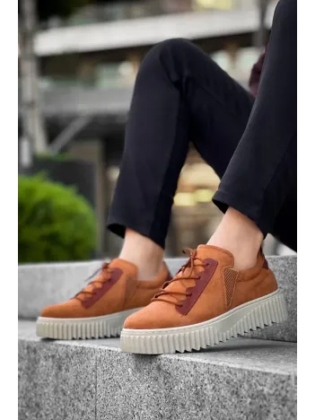 Kb-x502 Kuback Taba Süet Yüksek Bej Taban Bağcık Detaylı Lastikli Günlük Erkek Ayakkabı Kb-x502 Kuback Taba Süet Yüksek Bej Taban Bağcık Detaylı Lastikli Günlük Erkek Ayakkabı