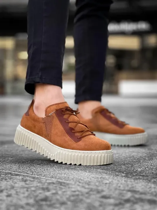 Kb-x502 Kuback Taba Süet Yüksek Bej Taban Bağcık Detaylı Lastikli Günlük Erkek Ayakkabı Kb-x502 Kuback Taba Süet Yüksek Bej Taban Bağcık Detaylı Lastikli Günlük Erkek Ayakkabı