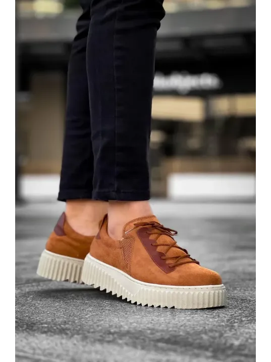 Kb-x502 Kuback Taba Süet Yüksek Bej Taban Bağcık Detaylı Lastikli Günlük Erkek Ayakkabı Kb-x502 Kuback Taba Süet Yüksek Bej Taban Bağcık Detaylı Lastikli Günlük Erkek Ayakkabı