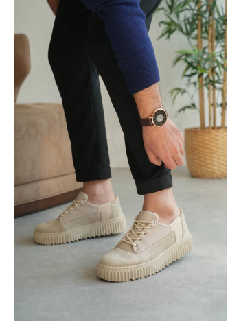 KB-X516 Kuback Bej Süet Günlük Erkek Ayakkabı KB-X516 Kuback Bej Süet Günlük Erkek Ayakkabı