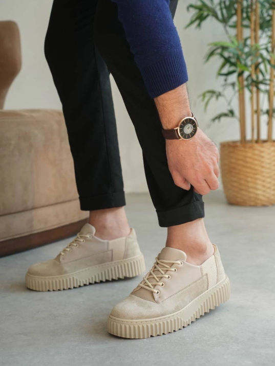 KB-X516 Kuback Bej Süet Günlük Erkek Ayakkabı KB-X516 Kuback Bej Süet Günlük Erkek Ayakkabı