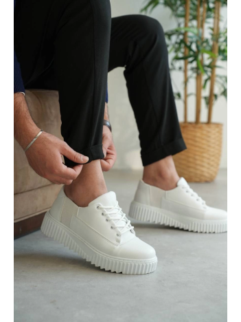 KB-X516 Kuback Beyaz Cilt Günlük Erkek Ayakkabı KB-X516 Kuback Beyaz Cilt Günlük Erkek Ayakkabı