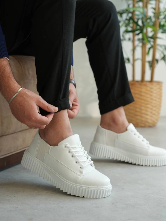 KB-X516 Kuback Beyaz Cilt Günlük Erkek Ayakkabı KB-X516 Kuback Beyaz Cilt Günlük Erkek Ayakkabı