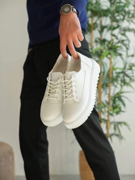 KB-X516 Kuback Beyaz Cilt Günlük Erkek Ayakkabı KB-X516 Kuback Beyaz Cilt Günlük Erkek Ayakkabı