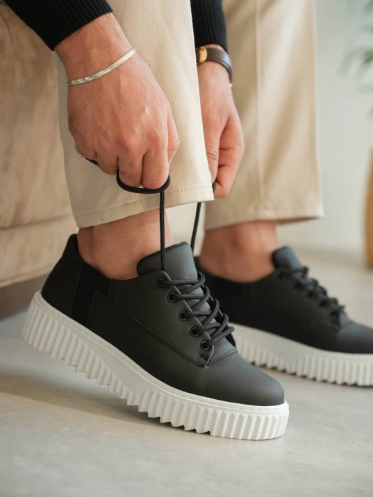 KB-X516 Kuback Siyah Cilt Günlük Erkek Ayakkabı KB-X516 Kuback Siyah Cilt Günlük Erkek Ayakkabı