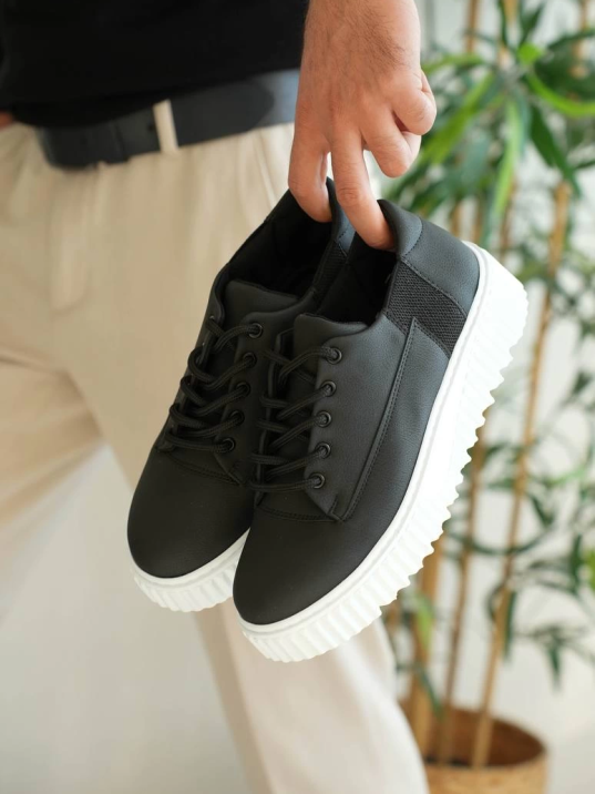 KB-X516 Kuback Siyah Cilt Günlük Erkek Ayakkabı KB-X516 Kuback Siyah Cilt Günlük Erkek Ayakkabı