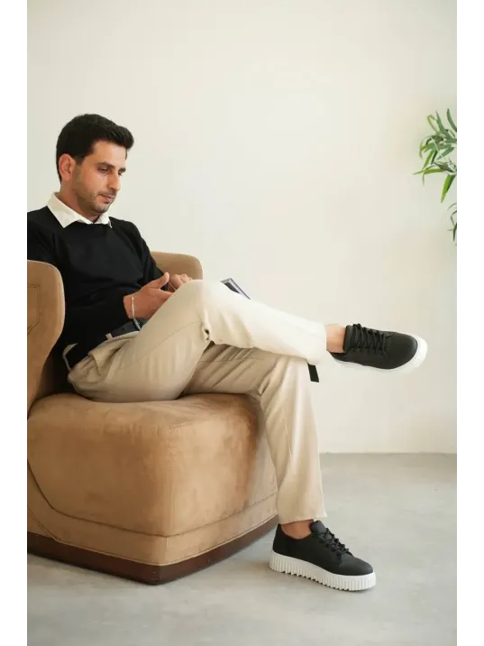 Kb-x516 Kuback Siyah Cilt Günlük Erkek Ayakkabı Kb-x516 Kuback Siyah Cilt Günlük Erkek Ayakkabı