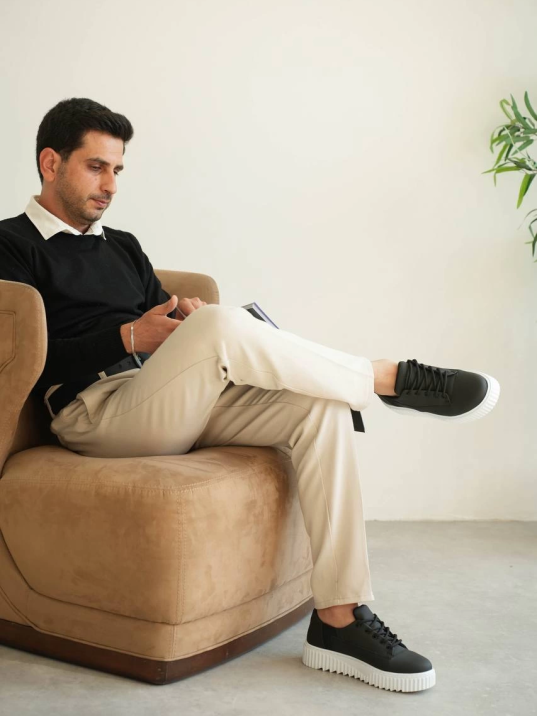 KB-X516 Kuback Siyah Cilt Günlük Erkek Ayakkabı KB-X516 Kuback Siyah Cilt Günlük Erkek Ayakkabı