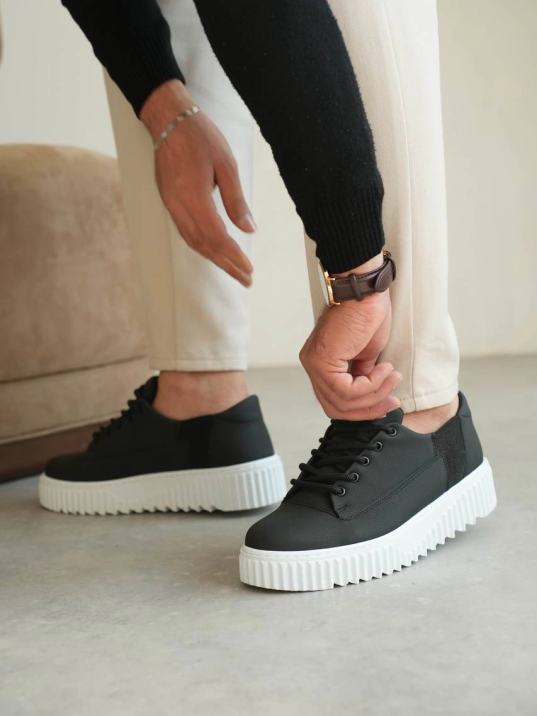 KB-X516 Kuback Siyah Cilt Günlük Erkek Ayakkabı KB-X516 Kuback Siyah Cilt Günlük Erkek Ayakkabı