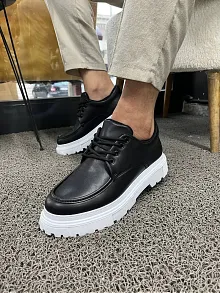 Kb-x6 Kuback Siyah Cilt Günlük Erkek Ayakkabı